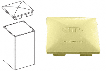C.R. Laurence CRL Chromate (Unfinished) 100 Series Low Profile Post Cap | PC2CRM