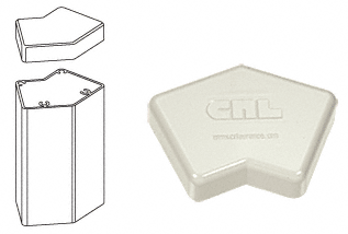 C.R. Laurence CRL 135 Degree Oyster White 100 Series Post Cap | PC450W