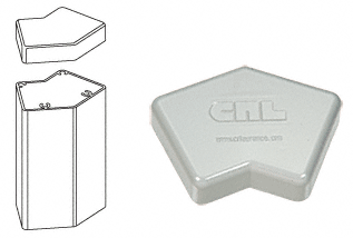 C.R. Laurence CRL 135 Degree Agate Gray 100 Series Post Cap | PC45AGY