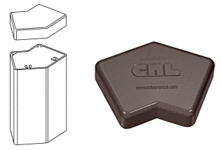 C.R. Laurence CRL 135 Degree Matte Bronze 100 Series Post Cap | PC45BRZ
