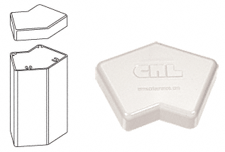 C.R. Laurence CRL 135 Degree Sky White 100 Series Post Cap | PC45W
