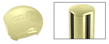 C.R. Laurence CRL Chromate (Unfinished) Round Post Cap for Aluminum Windscreen System, 90 Degree Corner Post | PC9RCRM
