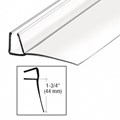 CRL Shower Door Polycarbonate with 90 degree 1-3/4" Long Vinyl Fin Seal for 3/8" Glass - 95" Long