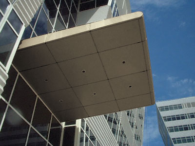 C.R. Laurence CRL Custom Polished Bronze Premier Series Canopy Panel System | PDCN600CPBRZ