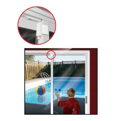 White Patio Door Lock | Spring Loaded Patio Door Lock | Child Safety Patio Door Lock  | PDG01W