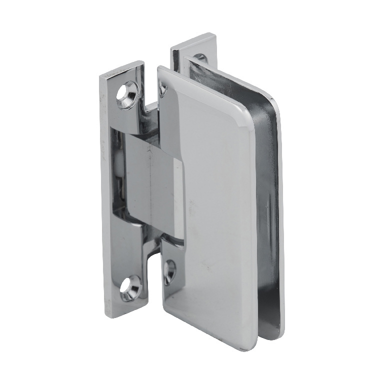 CRL Petite 037 Series Polished Chrome Wall Mount Full Back Plate Hinge | PET037CH