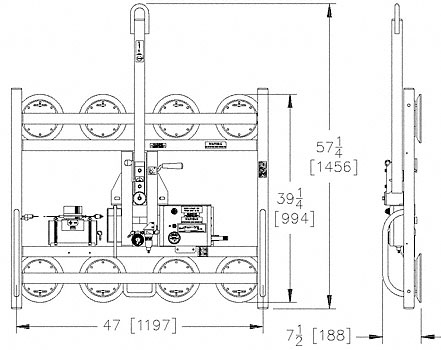 C.R. Laurence CRL Wood&#39;s 1000 Series Small Air Powered Powr-Frame | PFHS89A1RS