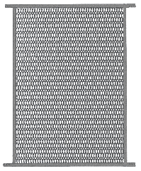 48&quot; Gray Sliding Screen Door Grill | PG40