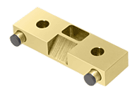 C.R. Laurence CRL Satin Brass Door Stop/Strike for Single Doors | PK1SB