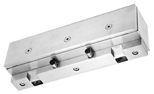 C.R. Laurence CRL Brushed Stainless Double Door Glass Transom Mount PK Series Stop/Strike | PK2GTBS