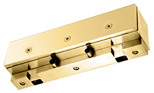 C.R. Laurence CRL Polished Brass Double Door Glass Transom Mount PK Series Stop/Strike | PK2GTPB