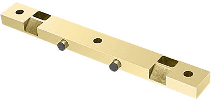 C.R. Laurence CRL Polished Brass Door Stop/Strike for Double Doors | PK2PB