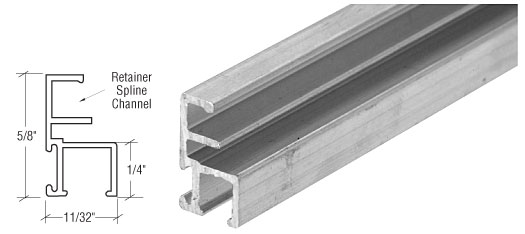 C.R. Laurence CRL Mill Triple Track Top and Side Screen Frame - 72 in Long | PL14201