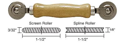 C.R. Laurence Standard Steel Combination Roller Tool 1-1/2&quot; x 3/32&quot; and 1-1/2&quot; x 3/32&quot; Wheels | PL7508