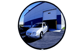 SEEALL 26&quot; Plexiglas Convex Mirror Outdoor with Treated Hardboard Backing | PLXO26D