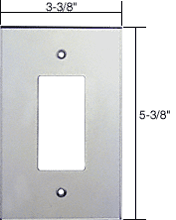 C.R. Laurence CRL Single Decora Acrylic Mirror Plate - Clear | PMP102