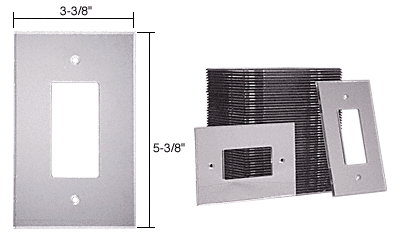 C.R. Laurence Single Decora Acrylic Mirror Plate in 50pc Bulk Pack - Clear Acrylic | PMP10250B