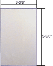 C.R. Laurence CRL Single Blank Acrylic Mirror Plate - Clear | PMP105