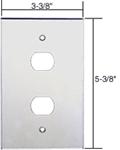 C.R. Laurence CRL 2X Despard Acrylic Mirror Plate - Clear | PMP107