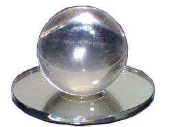 Clear Acrylic Beveled Stick-On Mirror Knob | RMP12 | RMP12