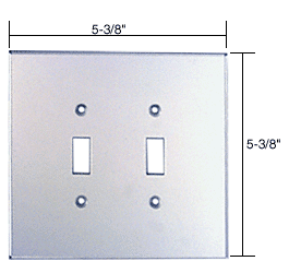 C.R. Laurence CRL Double Toggle Acrylic Mirror Plate - Clear | PMP201