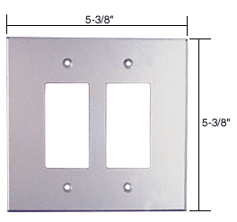 C.R. Laurence CRL Double Decora Acrylic Mirror Plate - Clear | PMP202