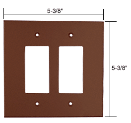 C.R. Laurence Double Decora Acrylic Mirror Plate - Bronze | PMP202BRZ