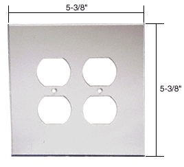 C.R. Laurence CRL Double Duplex Acrylic Mirror Plate - Clear | PMP203