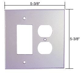 C.R. Laurence CRL Decora Duplex Acrylic Mirror Plate - Clear  | PMP205