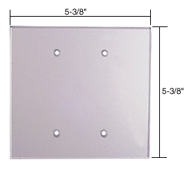 C.R. Laurence CRL Double Blank Acrylic Mirror Plate - Clear  | PMP208