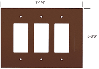 C.R. Laurence 3X Decora Acrylic Mirror Plate - Bronze | PMP302BRZ