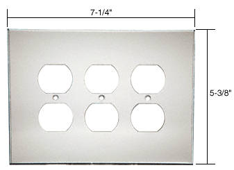 C.R. Laurence CRL Triple Duplex Acrylic Mirror Plate - Clear | PMP303
