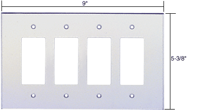 C.R. Laurence CRL 4X Decora Acrylic Mirror Plate - Clear  | PMP402