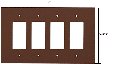 C.R. Laurence CRL 4X Decora Acrylic Mirror Plate - Bronze  | PMP402BRZ