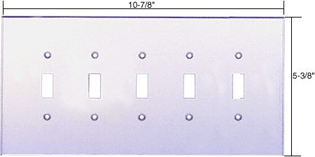 C.R. Laurence CRL 5X Toggle Acrylic Mirror Plate - Clear | PMP501