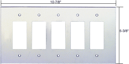 C.R. Laurence CRL 5X Decora Acrylic Mirror Plate - Clear | PMP502