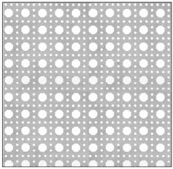 C.R. Laurence CRL Custom Perforated Infill Panel - Octagon Cane Holes | PN180CPC