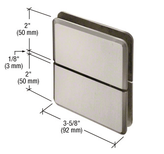 CRL Prima 02 Series Brushed Nickel Glass-To-Glass Mount Hinge | PPH02BN