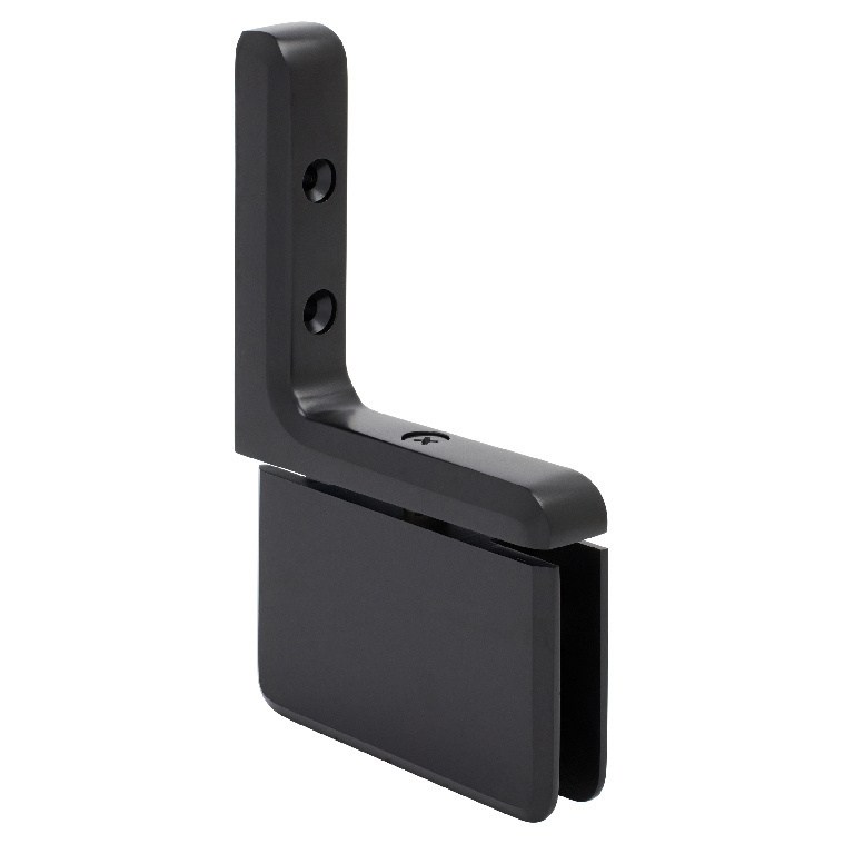CRL Prima 03 Series Matte Black Wall Mount Hinge | PPH03MBL