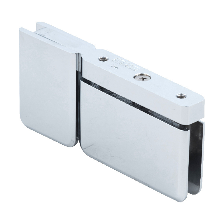 CRL Polished Chrome Prima Top and Bottom Mount Pivot Hinge with U-Clamp | PPH07CH