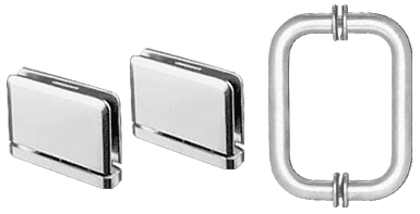 CRL Chrome Prima Shower Pull and Hinge Set | PPHS3CH