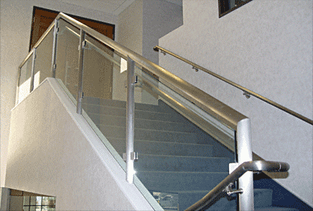C.R. Laurence CRL Brushed Stainless Steel Schedule 40 Post Rail for Use with Glass Infill Panels | PR1540BS