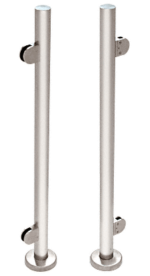 C.R. Laurence CRL Polished Stainless Steel Schedule 40 End Post Rail for Use with Glass Infill Panels | PR1540EPS