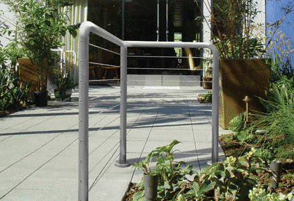 C.R. Laurence CRL 1.9&quot; O.D. Schedule 40 Brushed Stainless Steel &quot;Welded&quot; Post Railing System for Use With Cable Infill Panels | PRC1540BS