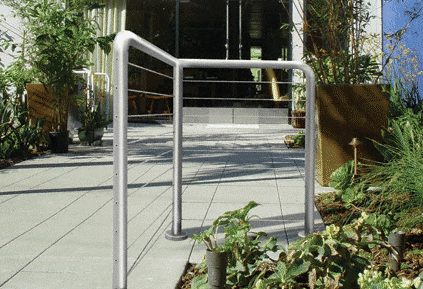 C.R. Laurence CRL 1.5&quot;  Schedule 40 Polished Stainless Steel &quot;Welded&quot; Post Railing System for Use with Cable Infill Panels | PR1580PS