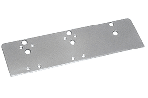 C.R. Laurence CRL Aluminum Finish Flush Mount Drop Plate for PR90 Surface Mounted Door Closers | PR90DPFMA