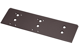 C.R. Laurence CRL Bronze Finish Top Jamb Mount Drop Plate for PR90 Surface Mounted Door Closers | PR90DPJMDU