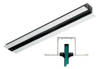 C.R. Laurence CRL Satin Anodized Pocket Snap-In Channel- 120&quot; | PS1SA120