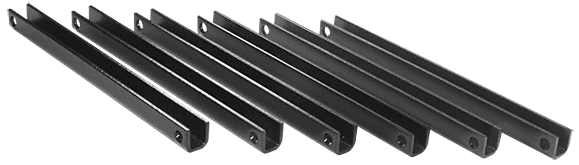 C.R. Laurence CRL Painted 1/4&quot; HR Steel Stanchion 18&quot; Long - Package | PST2