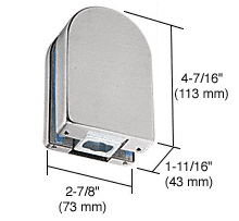 C.R. Laurence CRL PTH Series Brushed Stainless Bottom Door Patch Fitting | PTH21BS
